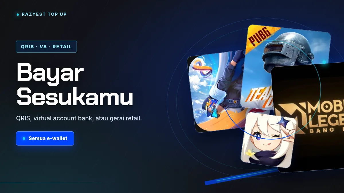 Bayar pakai QRIS, virtual account, atau gerai retail