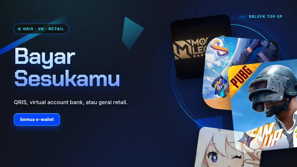 Bayar pakai QRIS, virtual account, atau gerai retail