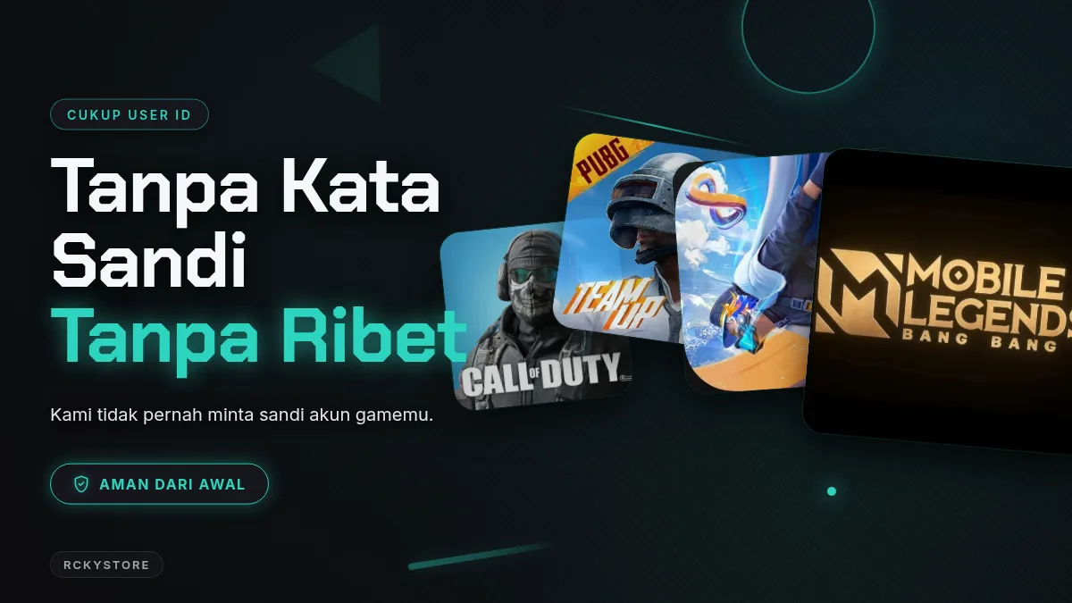 Tanpa kata sandi akun game, cukup User ID