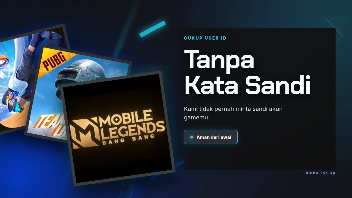 Tanpa kata sandi akun game, cukup User ID