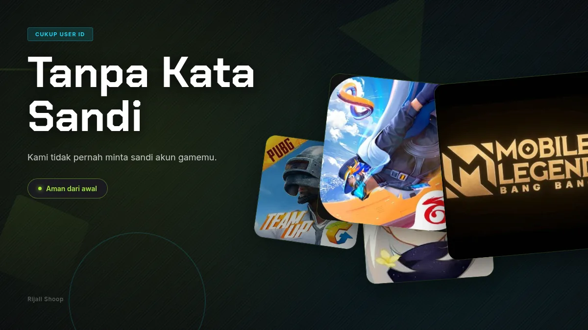 Tanpa kata sandi akun game, cukup User ID