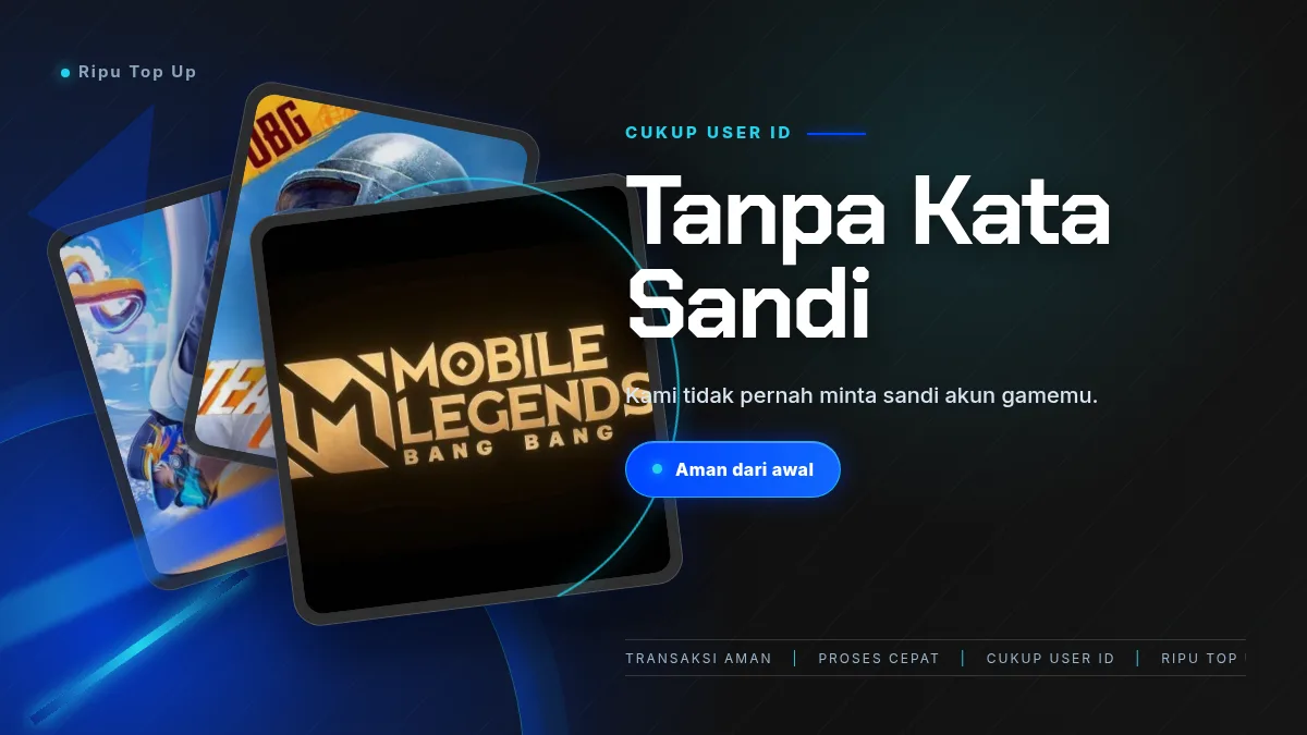 Tanpa kata sandi akun game, cukup User ID