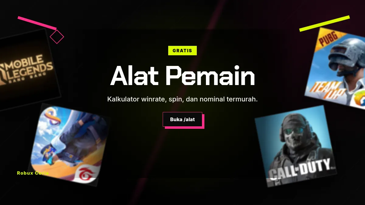 Alat pemain: kalkulator winrate, spin, dan nominal