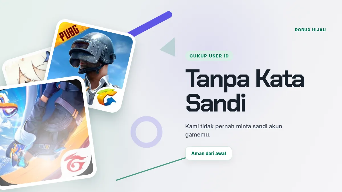 Tanpa kata sandi akun game, cukup User ID