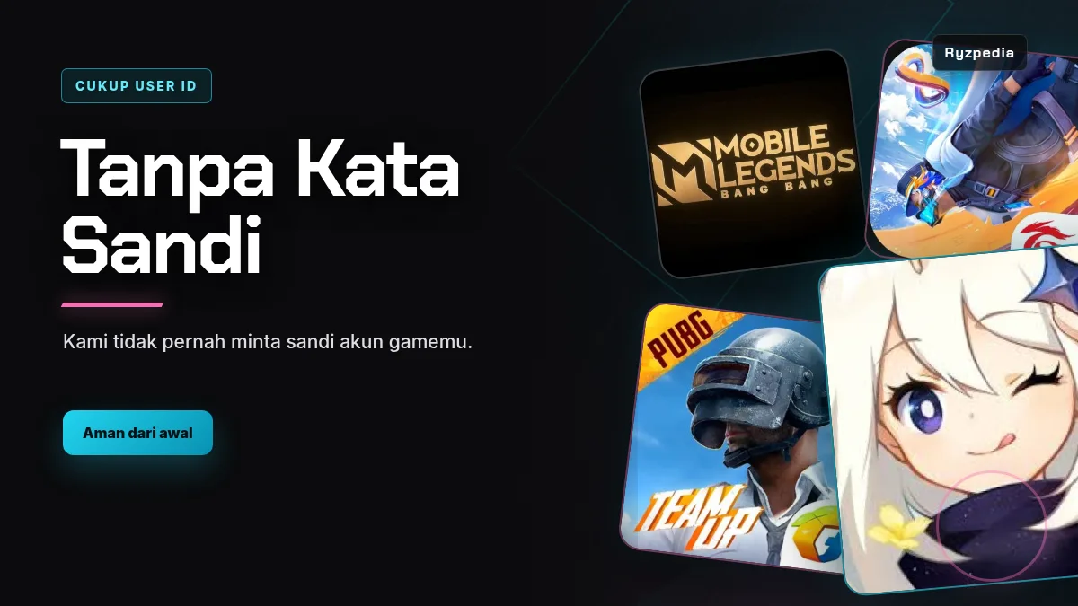 Tanpa kata sandi akun game, cukup User ID