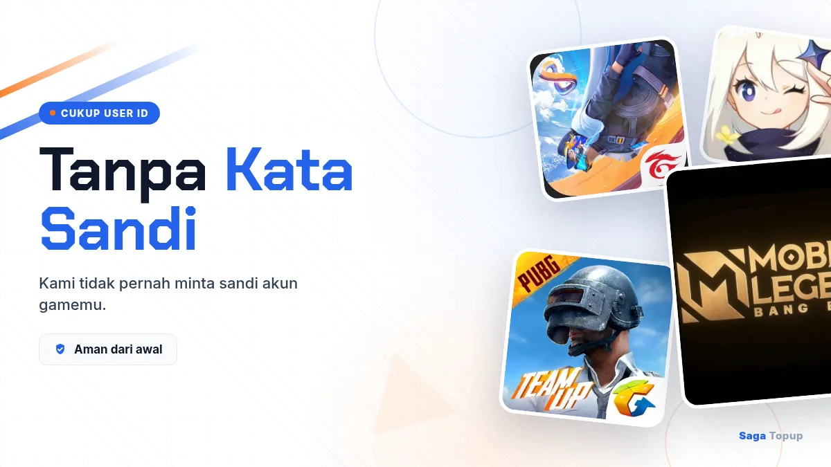 Tanpa kata sandi akun game, cukup User ID