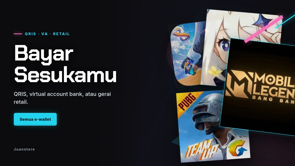 Bayar pakai QRIS, virtual account, atau gerai retail