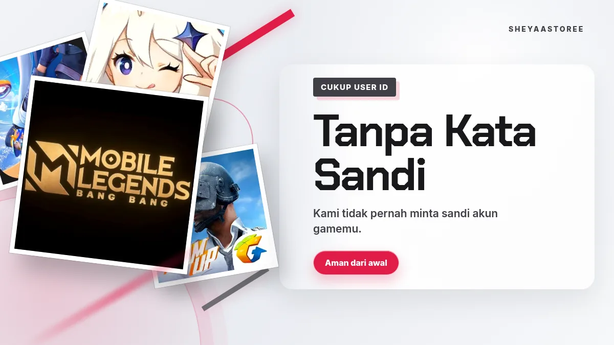Tanpa kata sandi akun game, cukup User ID