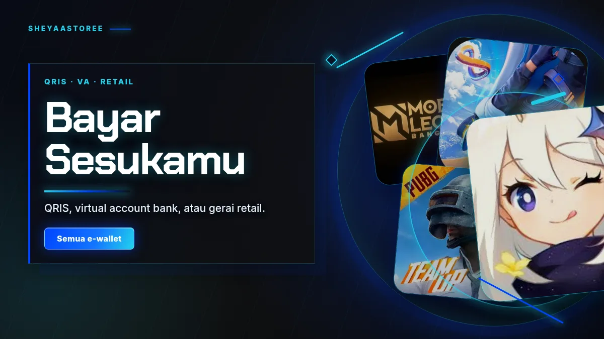 Bayar pakai QRIS, virtual account, atau gerai retail