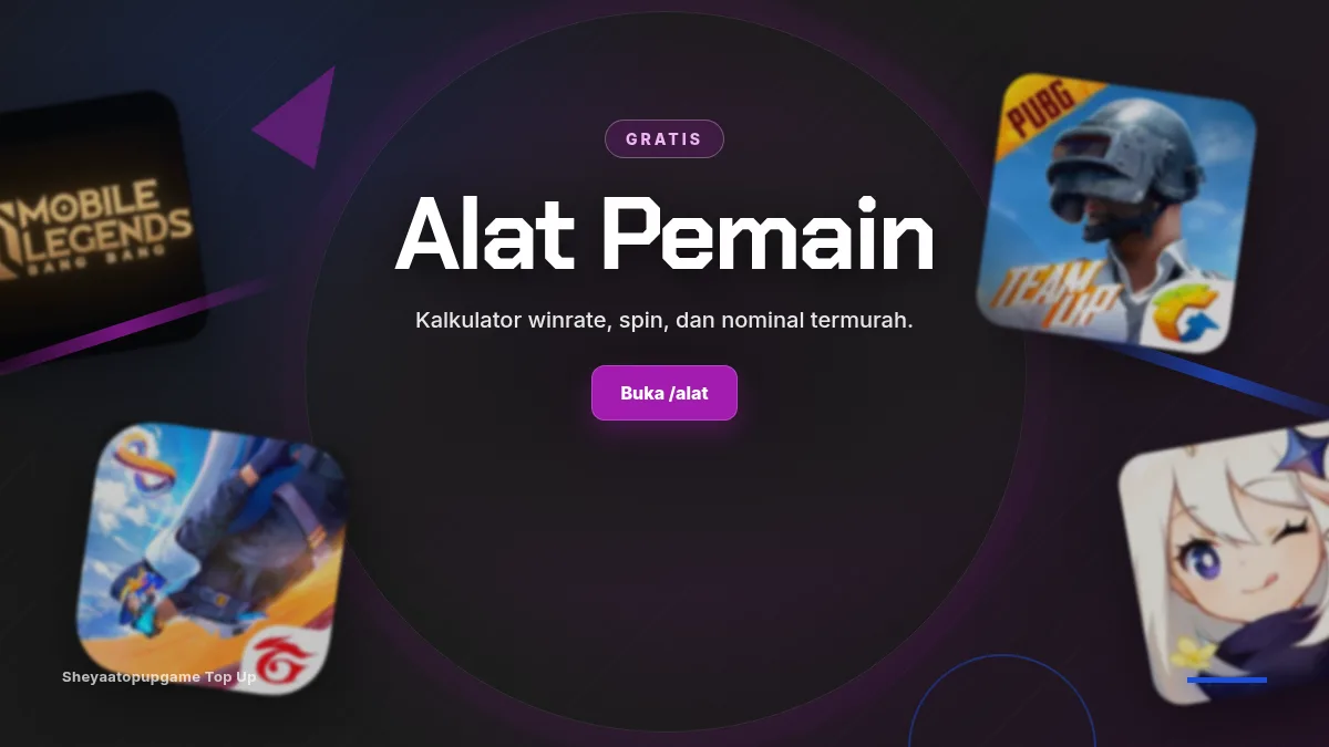 Alat pemain: kalkulator winrate, spin, dan nominal