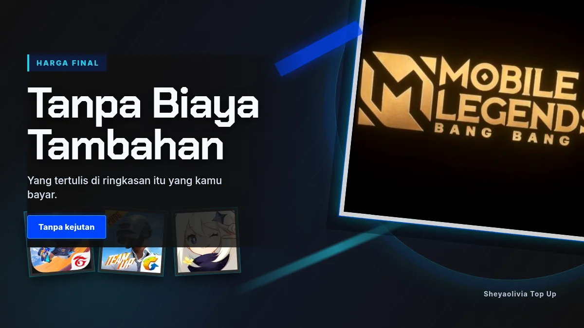 Harga final, tanpa biaya tambahan di halaman bayar