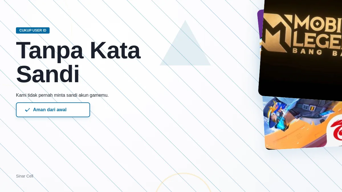 Tanpa kata sandi akun game, cukup User ID