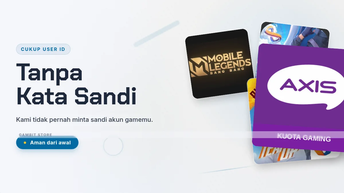 Tanpa kata sandi akun game, cukup User ID