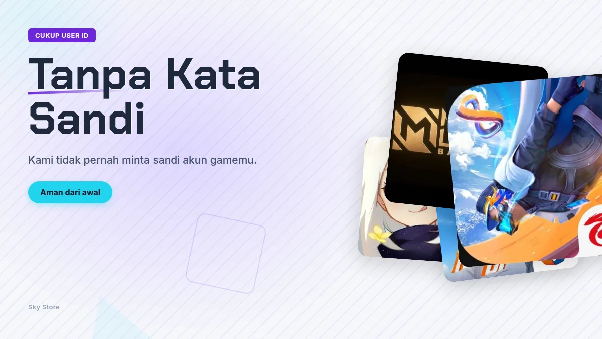 Tanpa kata sandi akun game, cukup User ID