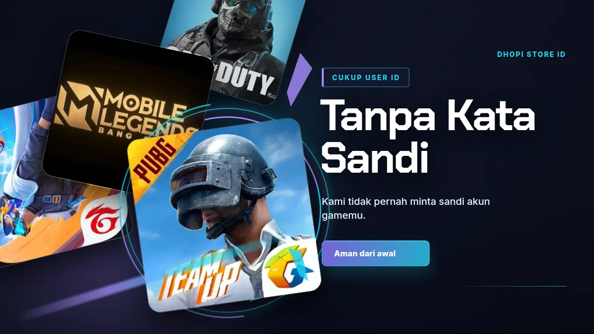 Tanpa kata sandi akun game, cukup User ID