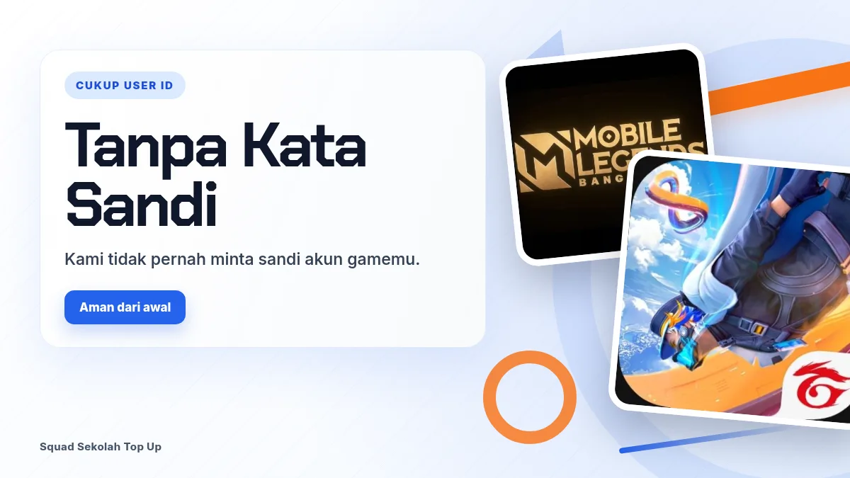 Tanpa kata sandi akun game, cukup User ID