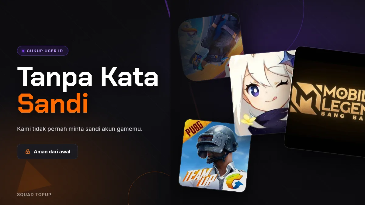 Tanpa kata sandi akun game, cukup User ID