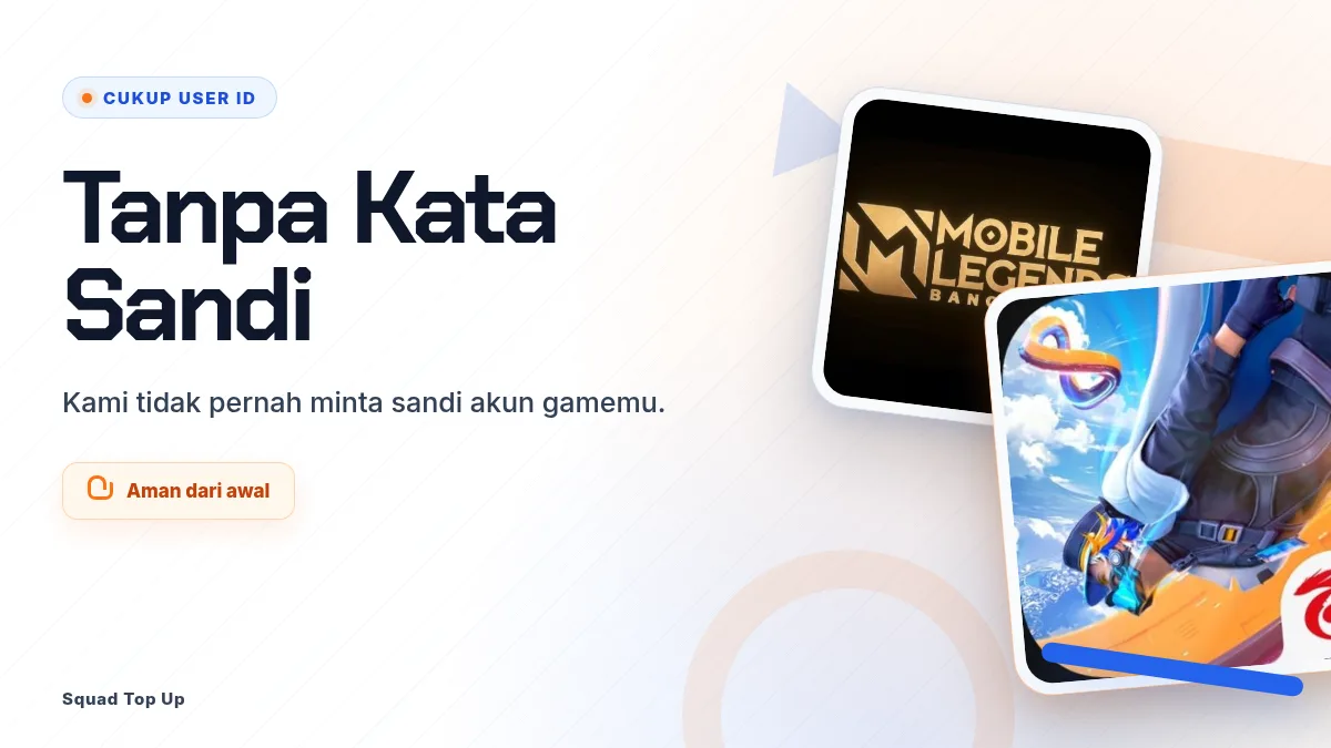Tanpa kata sandi akun game, cukup User ID