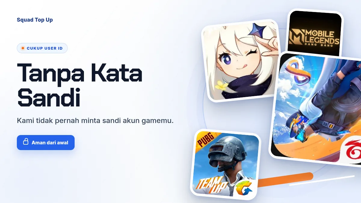 Tanpa kata sandi akun game, cukup User ID