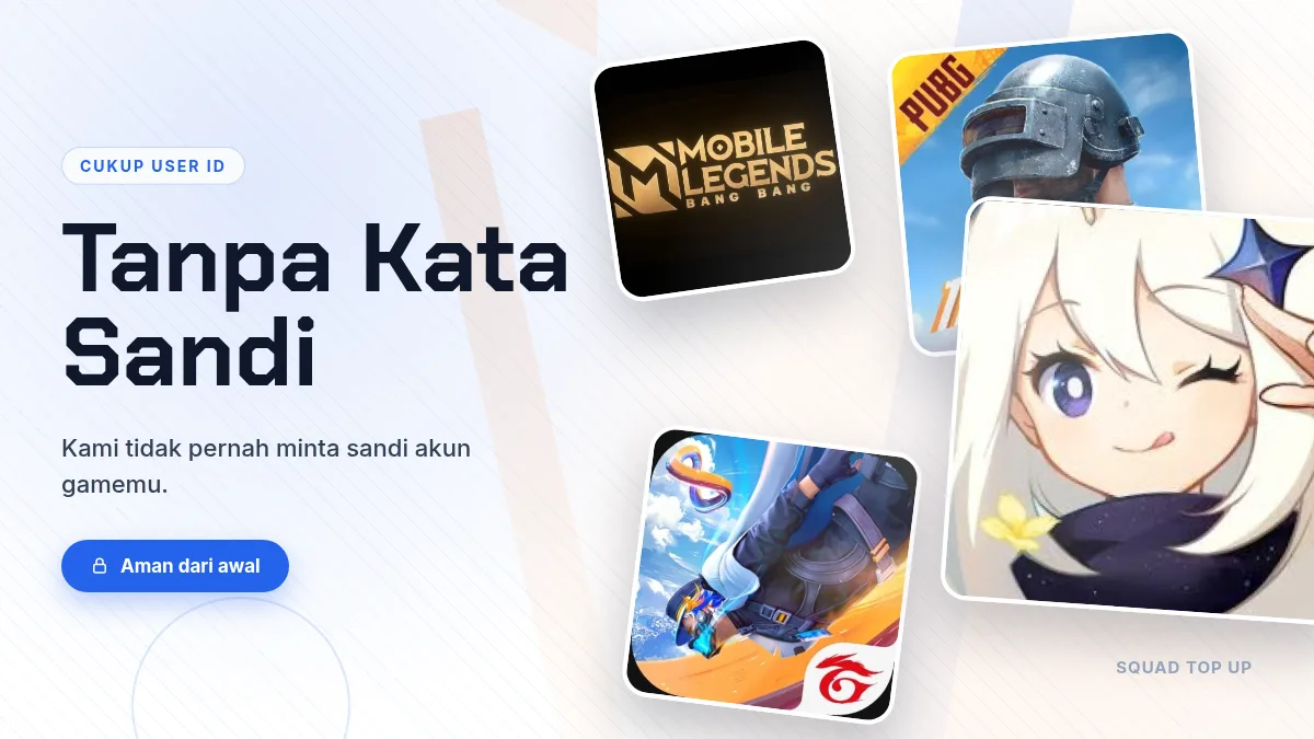 Tanpa kata sandi akun game, cukup User ID