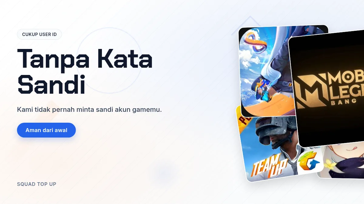 Tanpa kata sandi akun game, cukup User ID