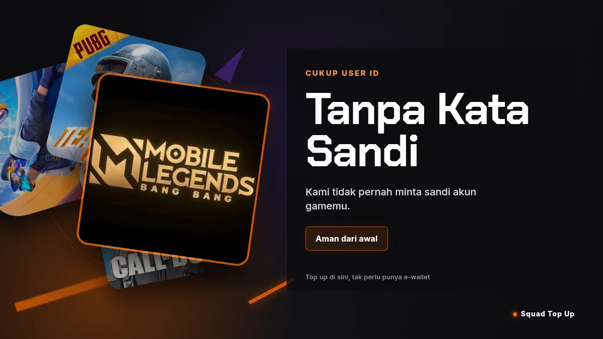 Tanpa kata sandi akun game, cukup User ID