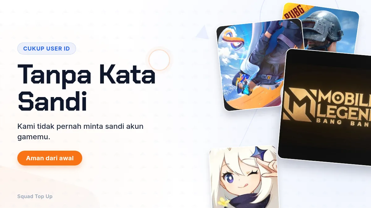Tanpa kata sandi akun game, cukup User ID