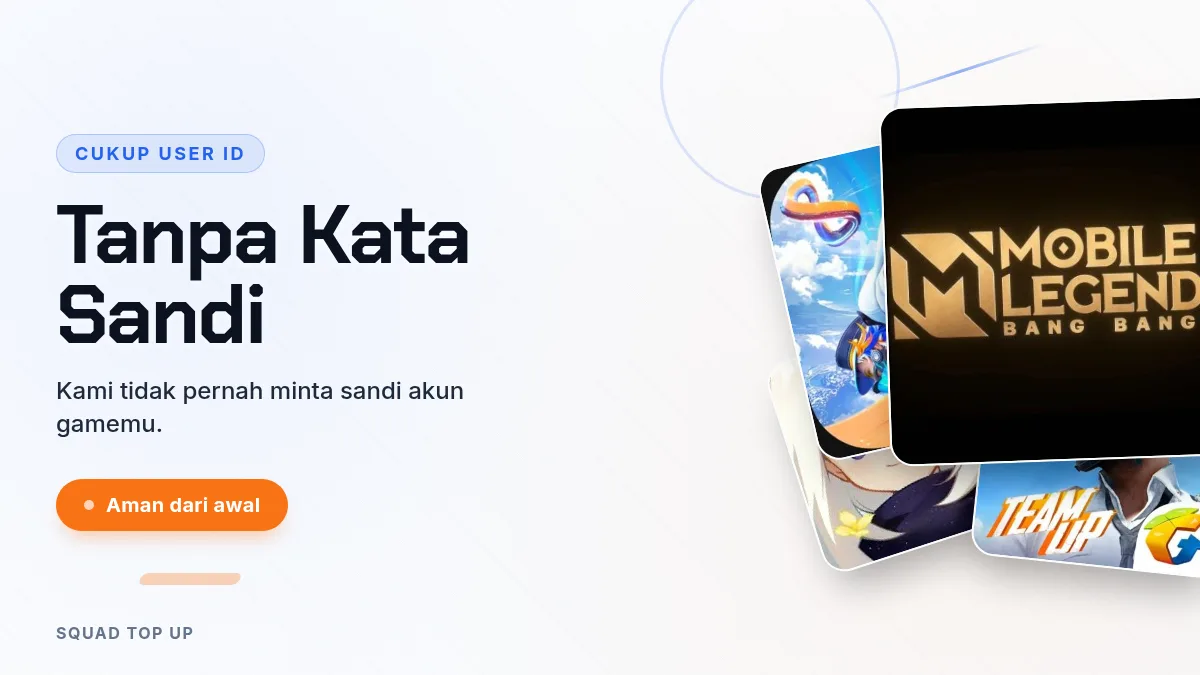 Tanpa kata sandi akun game, cukup User ID