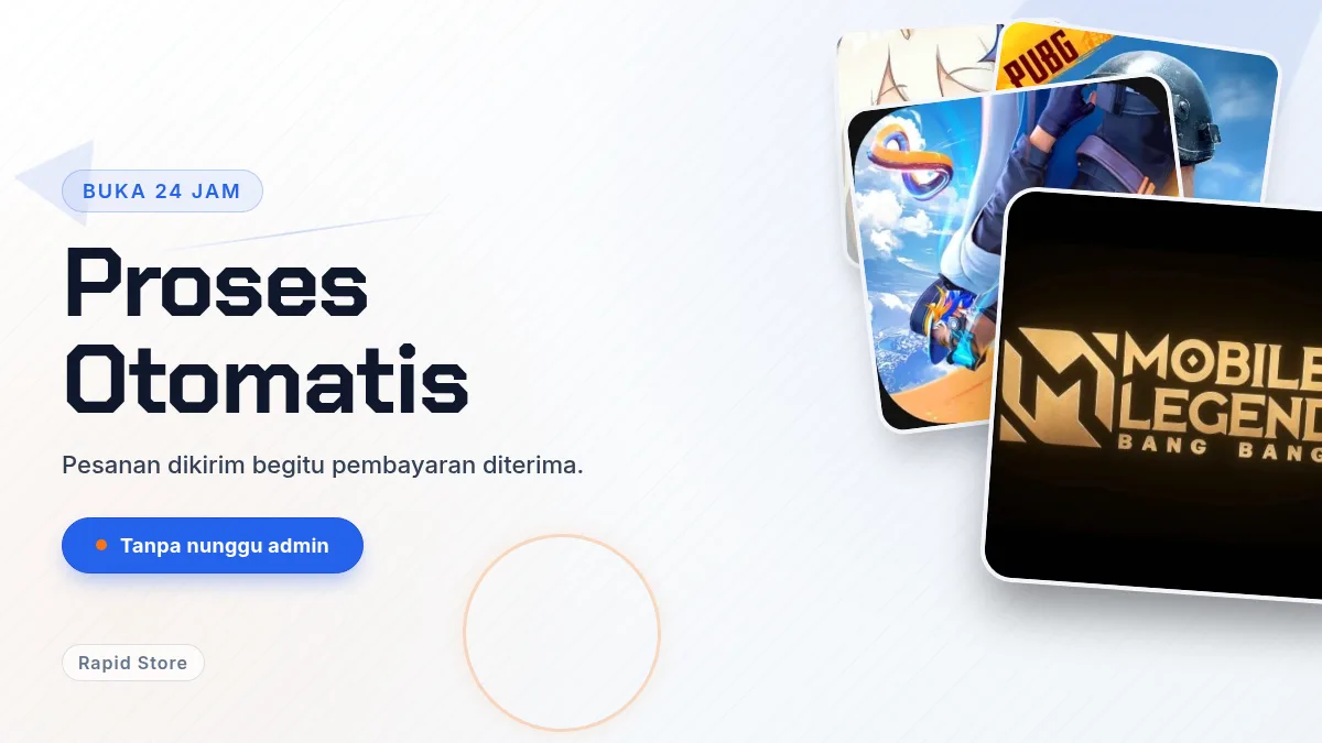 Proses otomatis, buka 24 jam