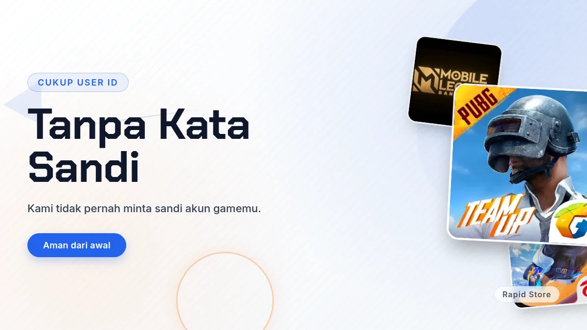 Tanpa kata sandi akun game, cukup User ID
