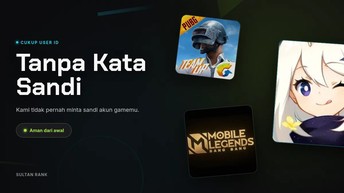 Tanpa kata sandi akun game, cukup User ID