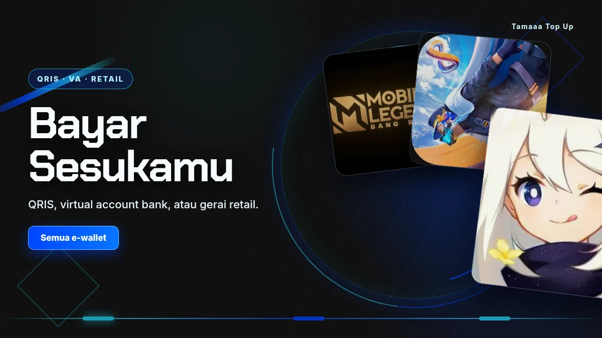 Bayar pakai QRIS, virtual account, atau gerai retail