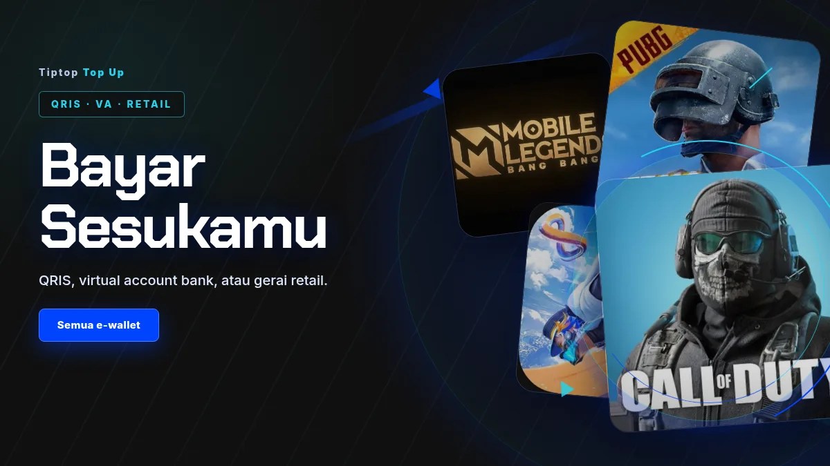 Bayar pakai QRIS, virtual account, atau gerai retail