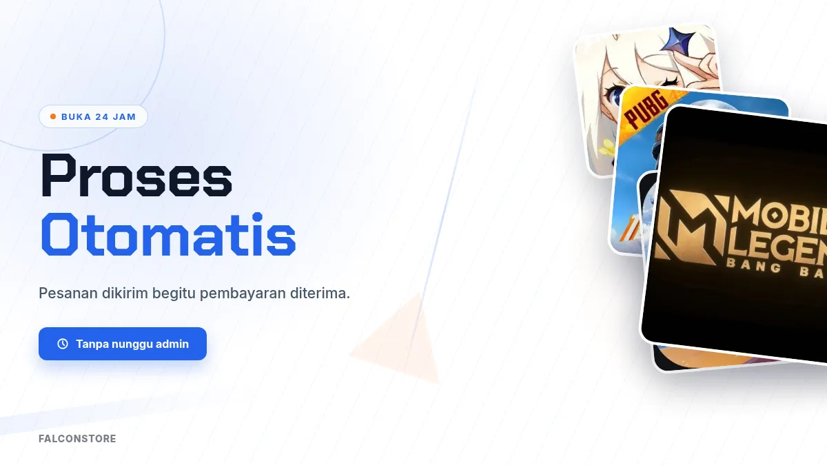 Proses otomatis, buka 24 jam