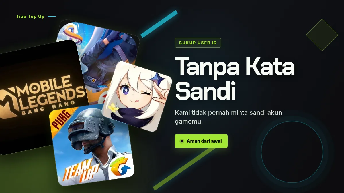 Tanpa kata sandi akun game, cukup User ID