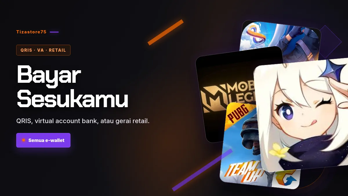 Bayar pakai QRIS, virtual account, atau gerai retail