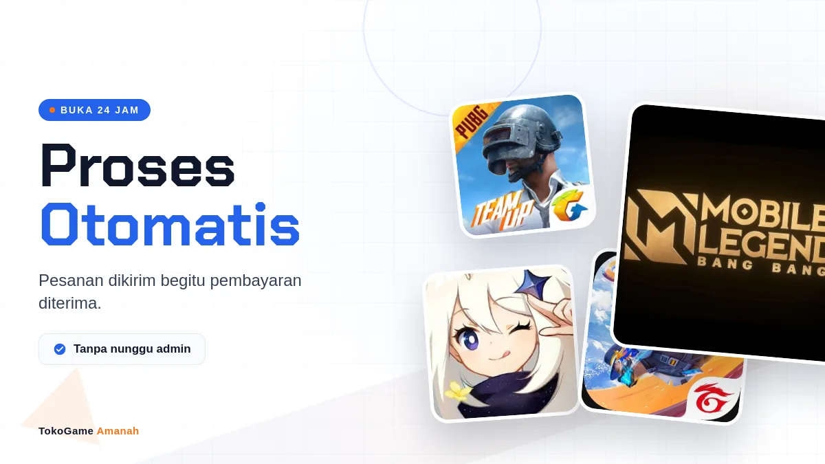 Proses otomatis, buka 24 jam