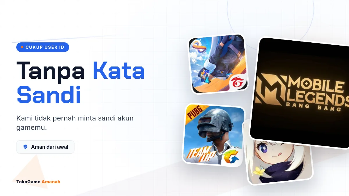 Tanpa kata sandi akun game, cukup User ID