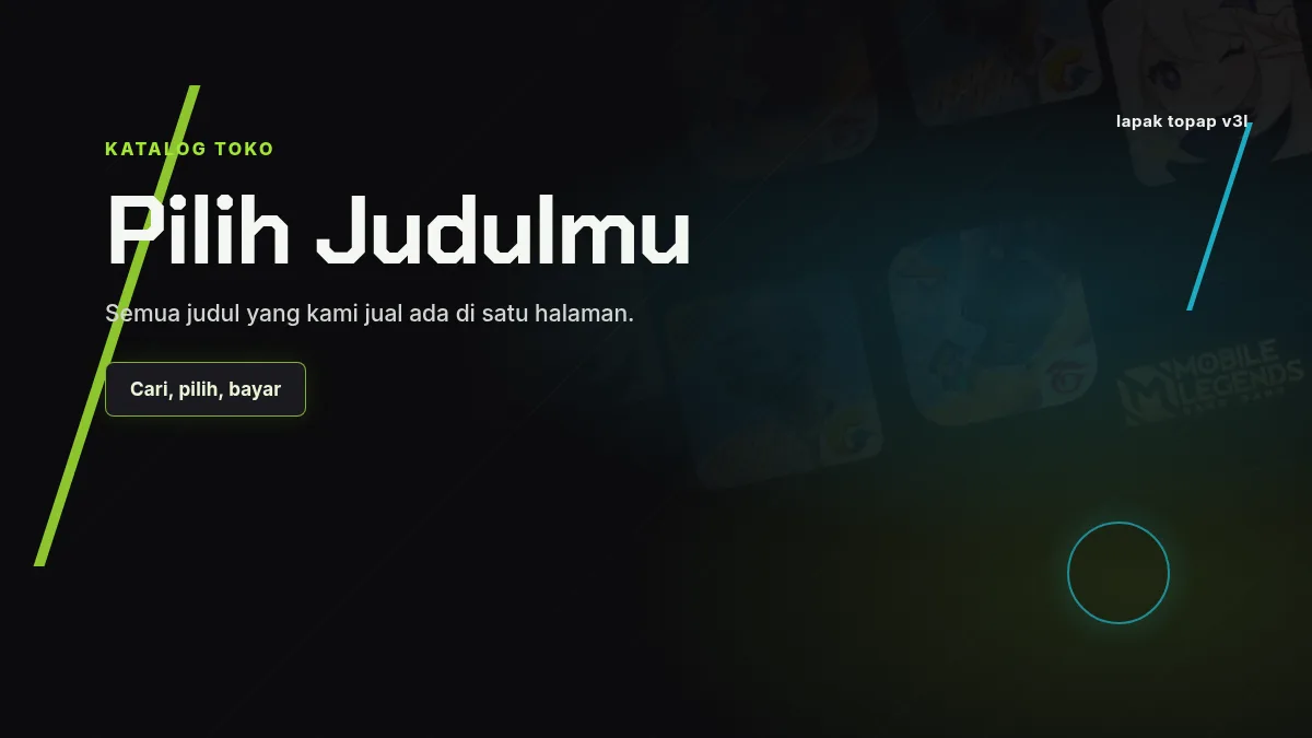 Katalog lengkap, semua judul di satu halaman