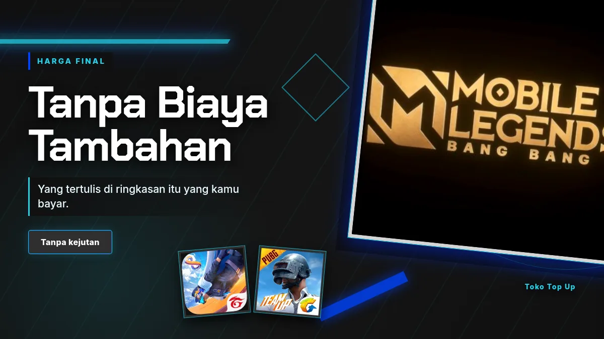 Harga final, tanpa biaya tambahan di halaman bayar