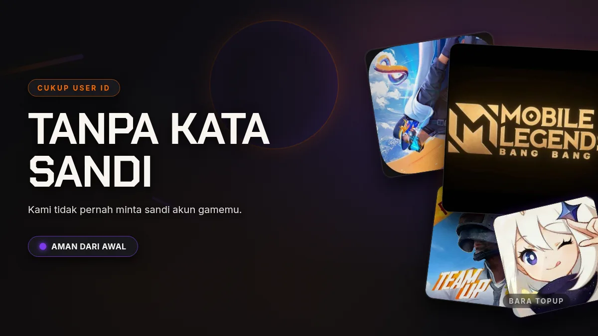 Tanpa kata sandi akun game, cukup User ID