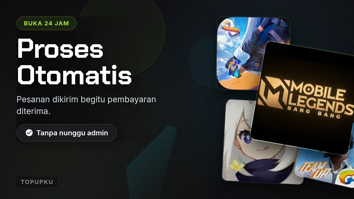 Proses otomatis, buka 24 jam