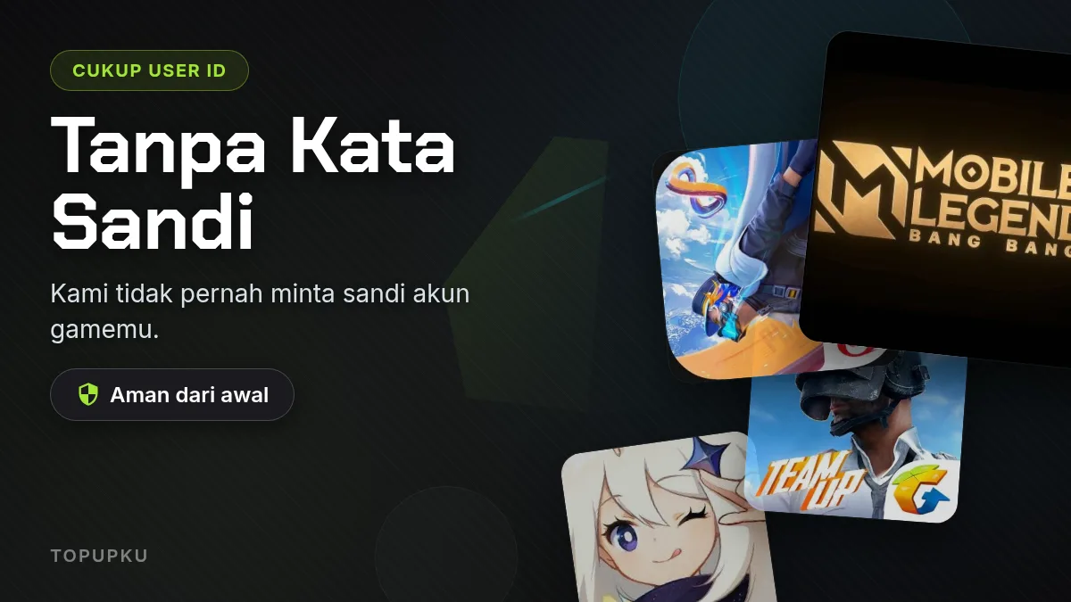 Tanpa kata sandi akun game, cukup User ID