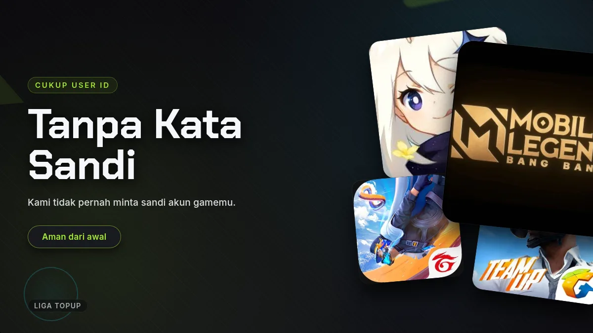 Tanpa kata sandi akun game, cukup User ID