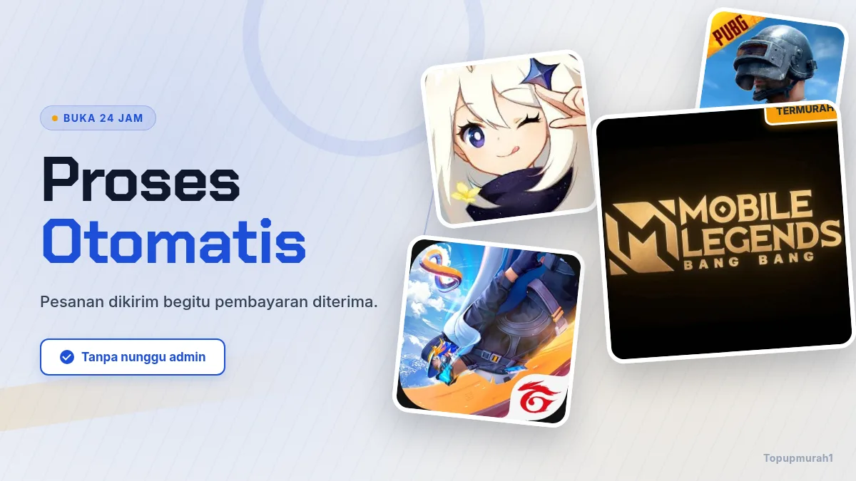 Proses otomatis, buka 24 jam