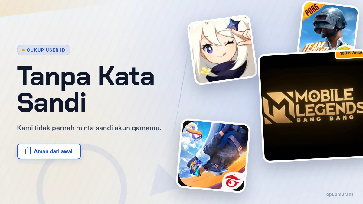 Tanpa kata sandi akun game, cukup User ID