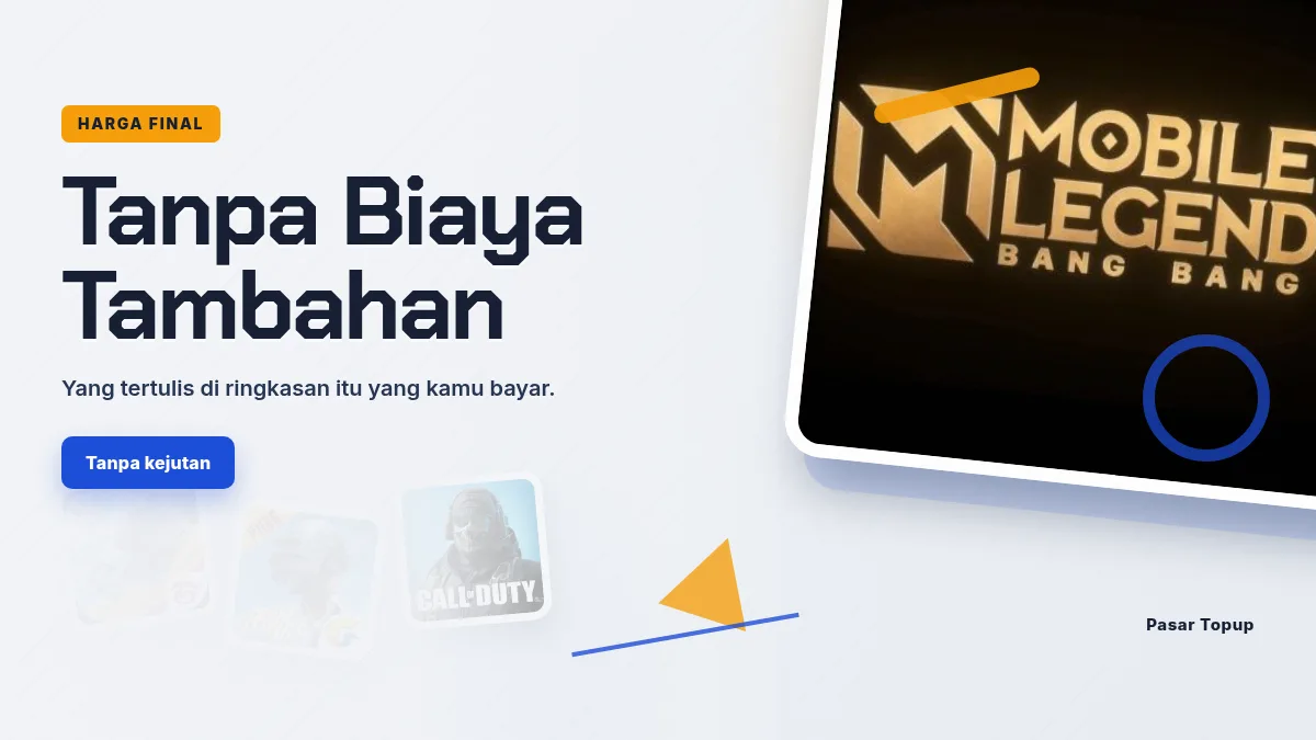 Harga final, tanpa biaya tambahan di halaman bayar