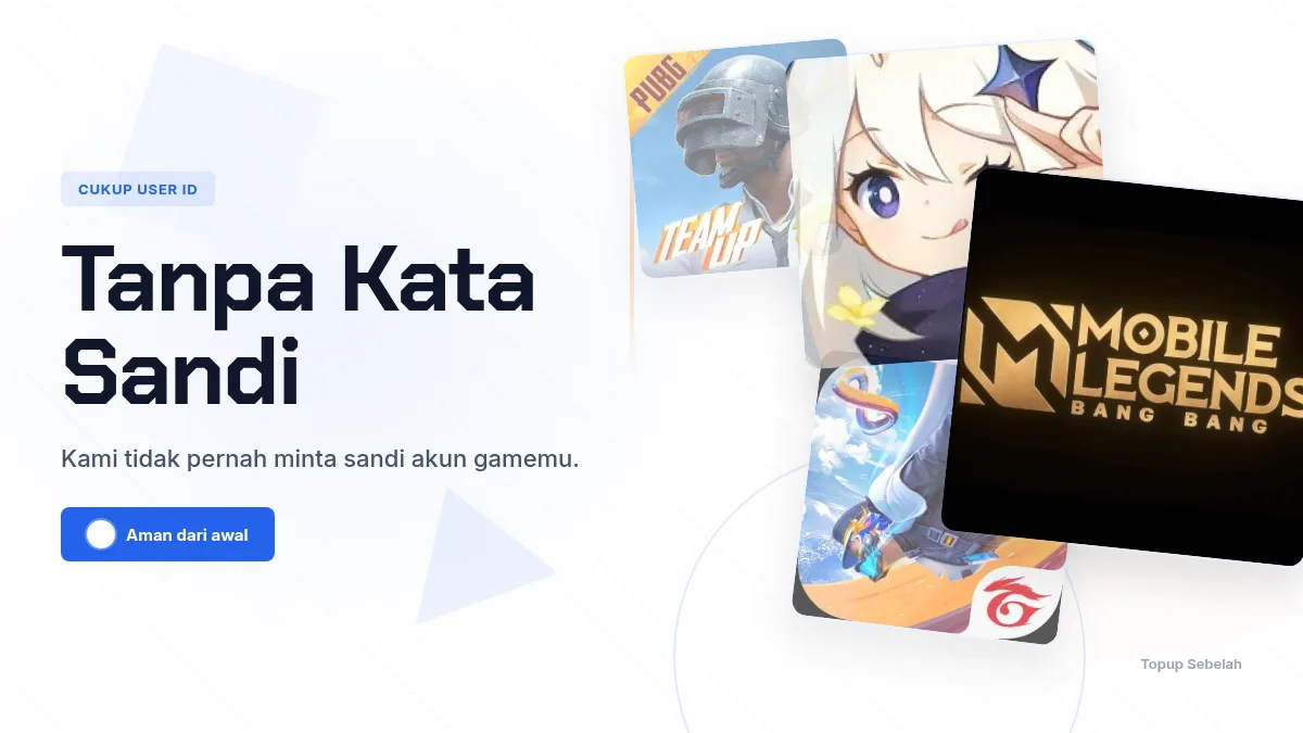 Tanpa kata sandi akun game, cukup User ID