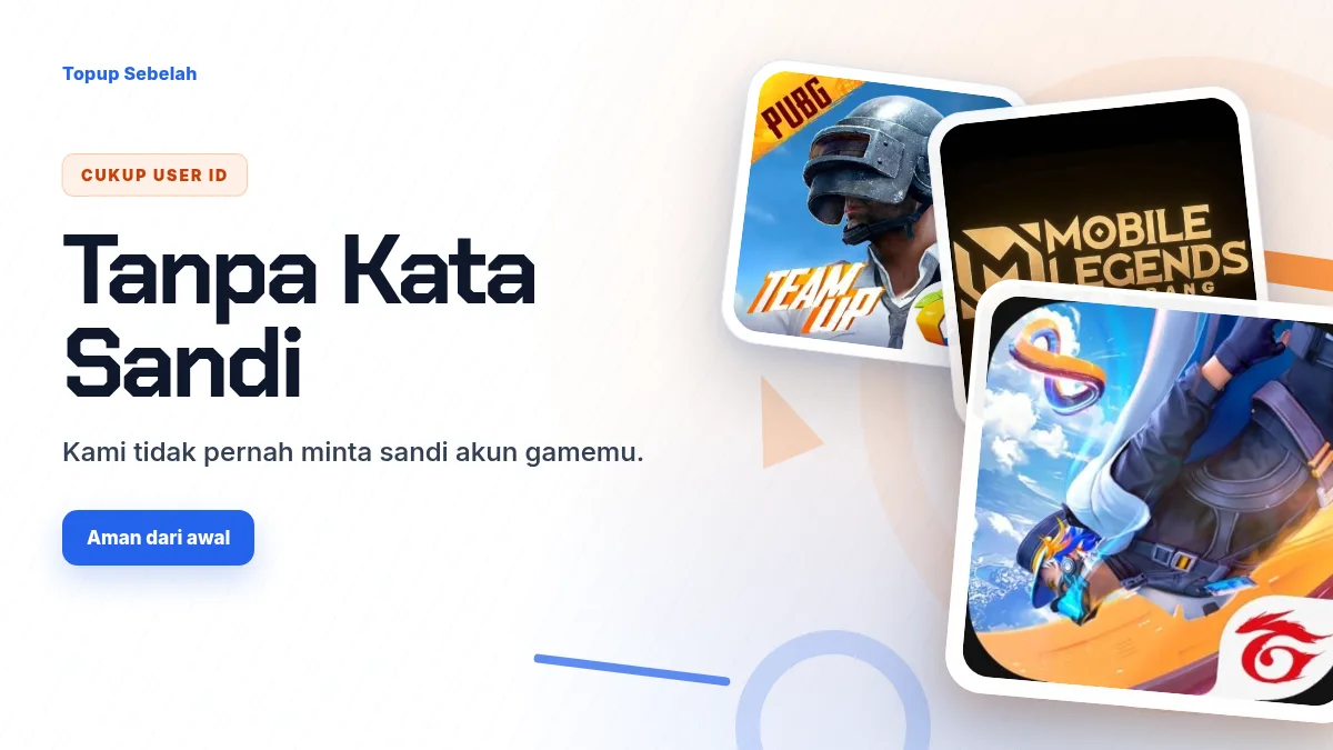 Tanpa kata sandi akun game, cukup User ID