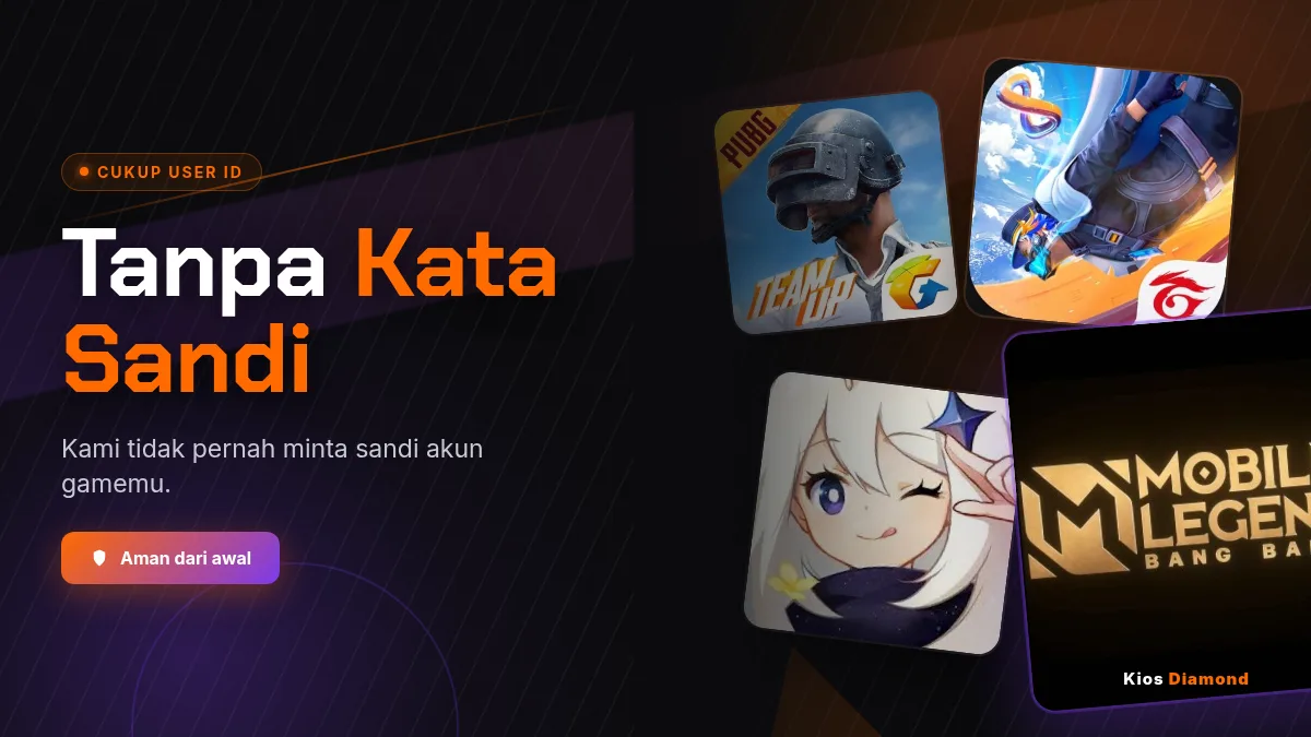 Tanpa kata sandi akun game, cukup User ID